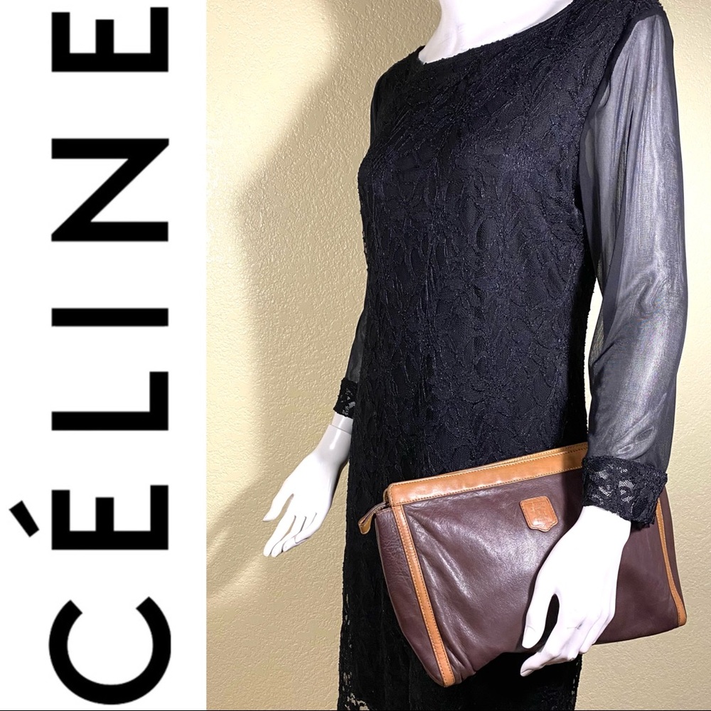 Celine Vintage Clutch Leather Bag